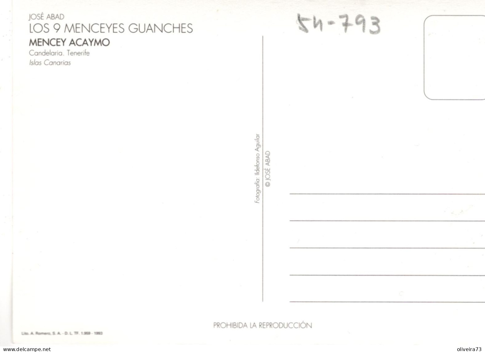 ISLAS CANARIAS - LOS 9 MENCEYES GUANCHES  (10 TARJETAS POSTALES)