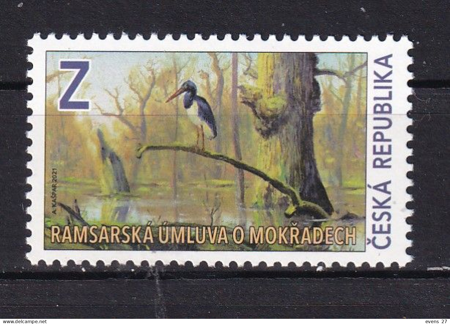 CZECH REPUBLIC-2021-BIRDS PROTECTION..-MNH. - Kranichvögel