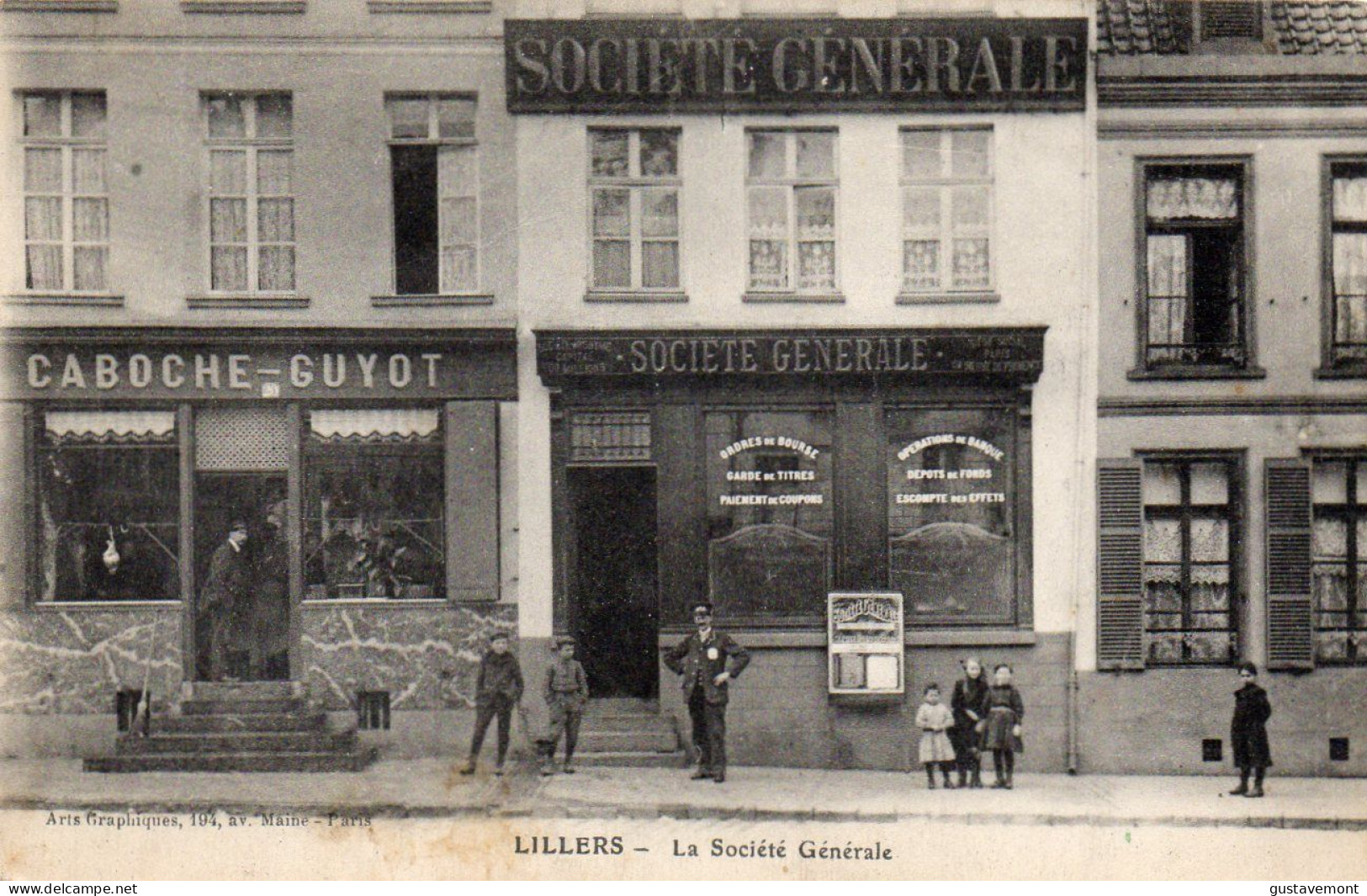 CPA Lillers Commerces Société Générale - Caboche-Guyot - Lillers