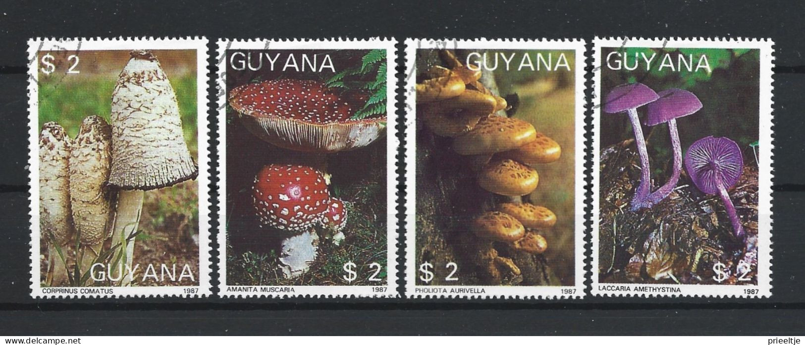 Guyana 1988 Mushrooms Y.T. 1769ME/1769MH (0) - Guiana (1966-...)