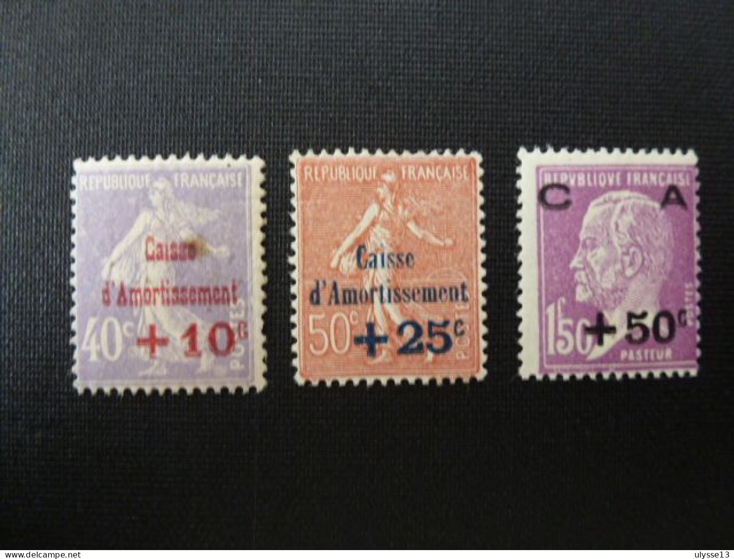Année 1928 - Au Profit De La Caisse D'Amortissement - N°249 à 251 - Unused Stamps