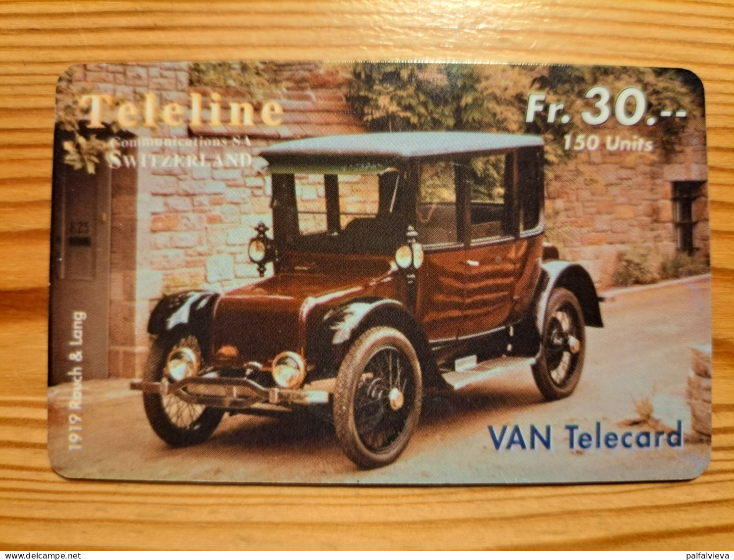 Prepaid Phonecard Switzerland, Teleline - Vintage Car, Rauch & Lang - Schweiz