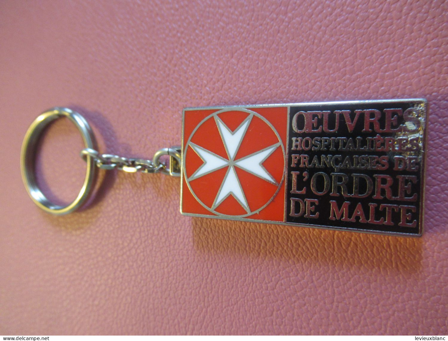 Porte-Clé Ancien/Administration/Œuvres Hospitalières Françaises De L'ORDRE De MALTE /Bronze/Vers 1960-1980   POC770 - Schlüsselanhänger