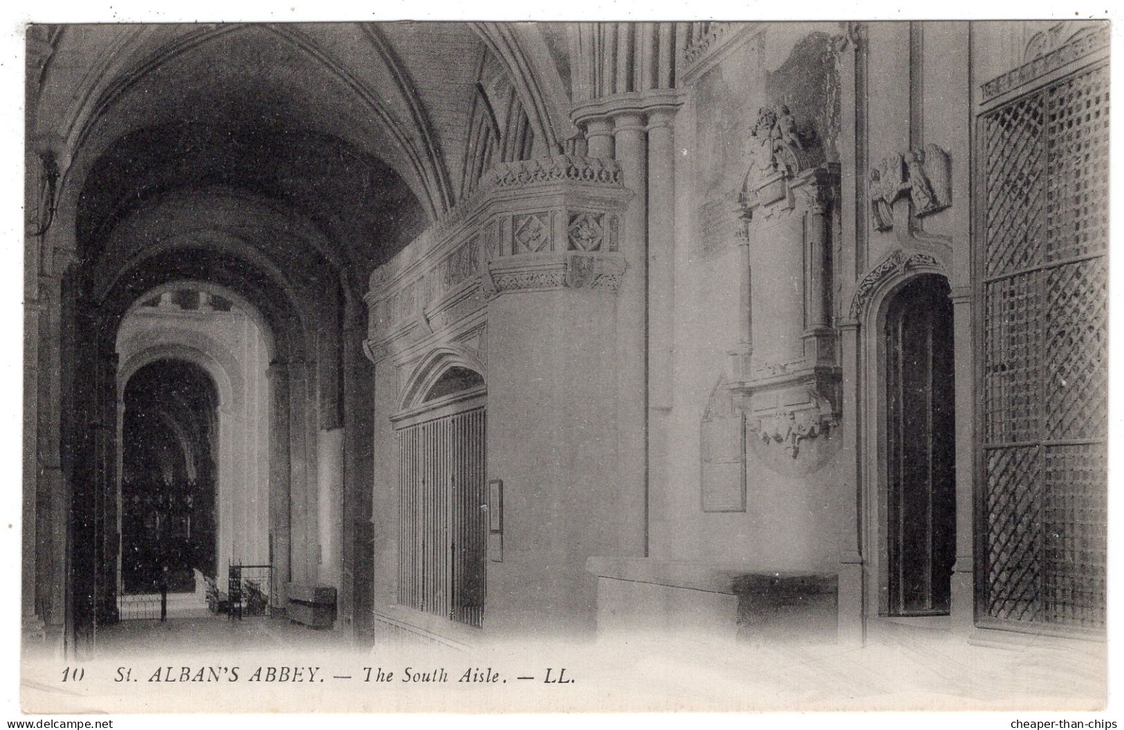St. ALBAN'S ABBEY - The South Aisle - LL 10 - Hertfordshire