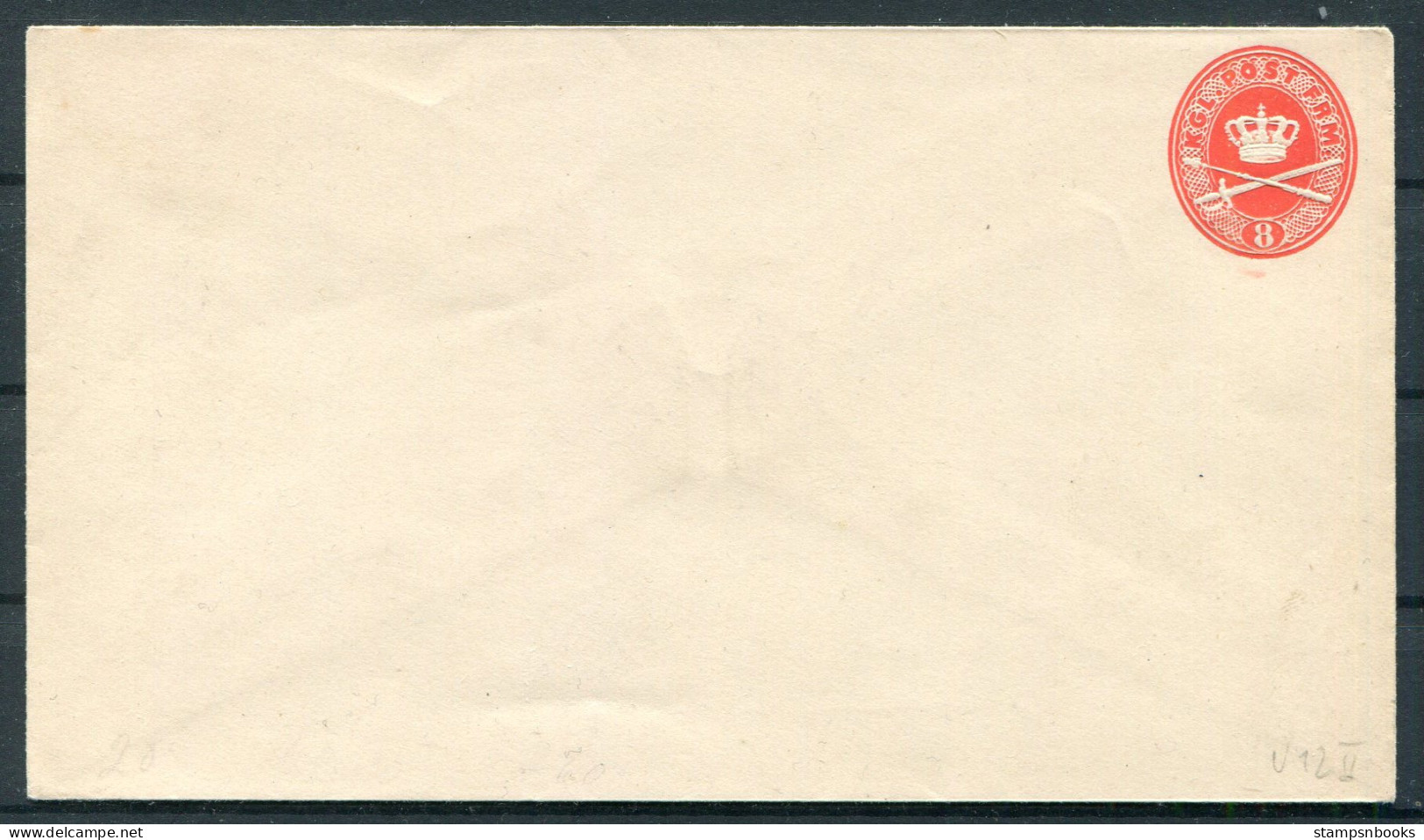 Denmark 8ore Stationery Cover   - Lettres & Documents