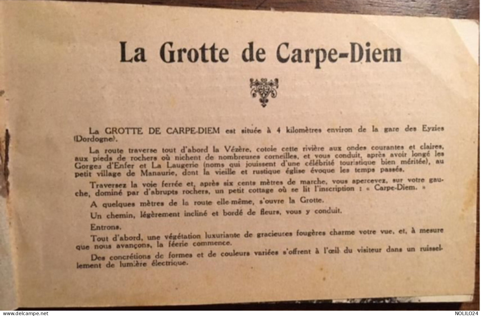 Carnet De 10 CPA, 24 Les Eyzies, Album Souvenir La Grotte De CARPE-DIEM - Les Eyzies
