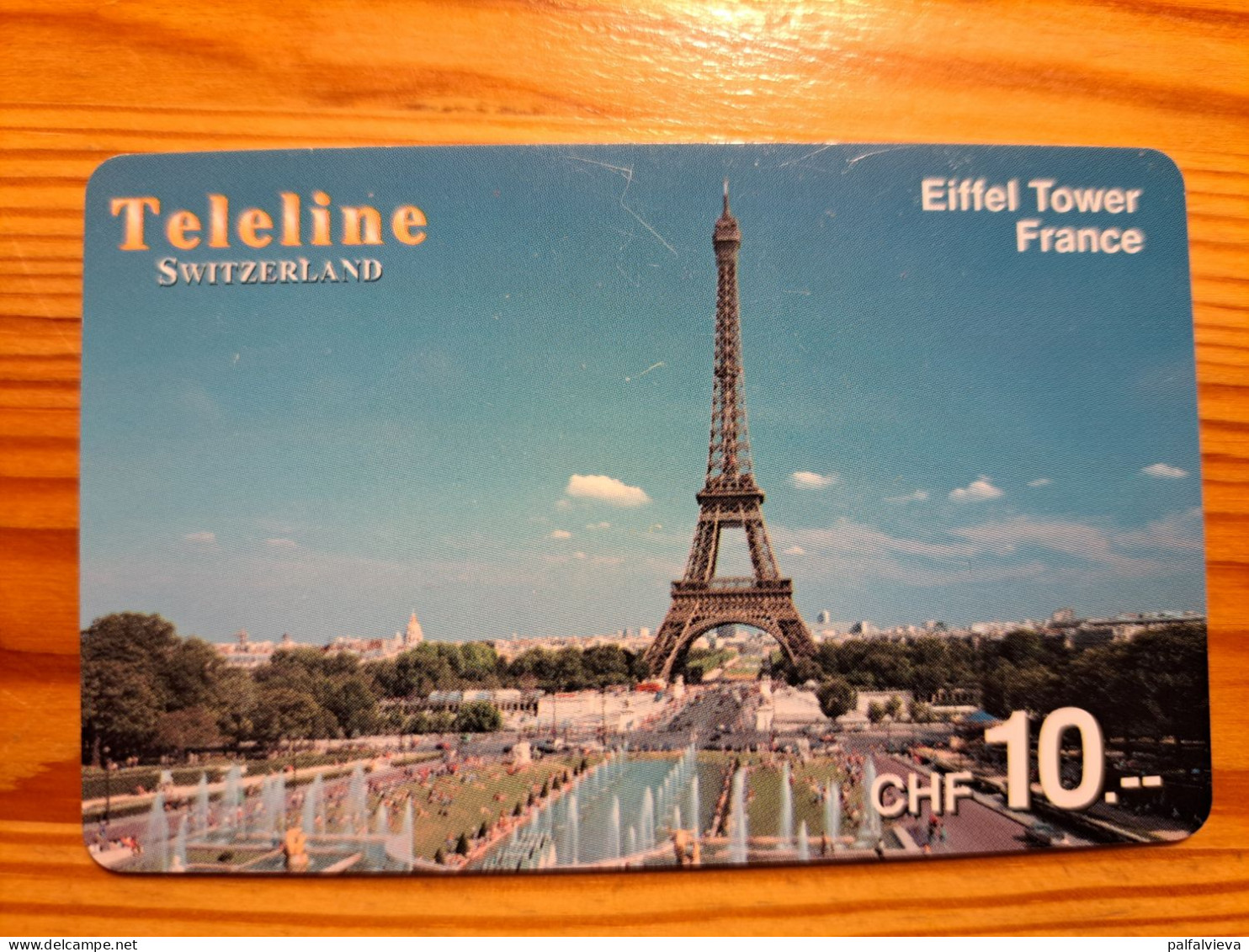 Prepaid Phonecard Switzerland, Teleline - France, Paris, Eiffel Tower - Schweiz
