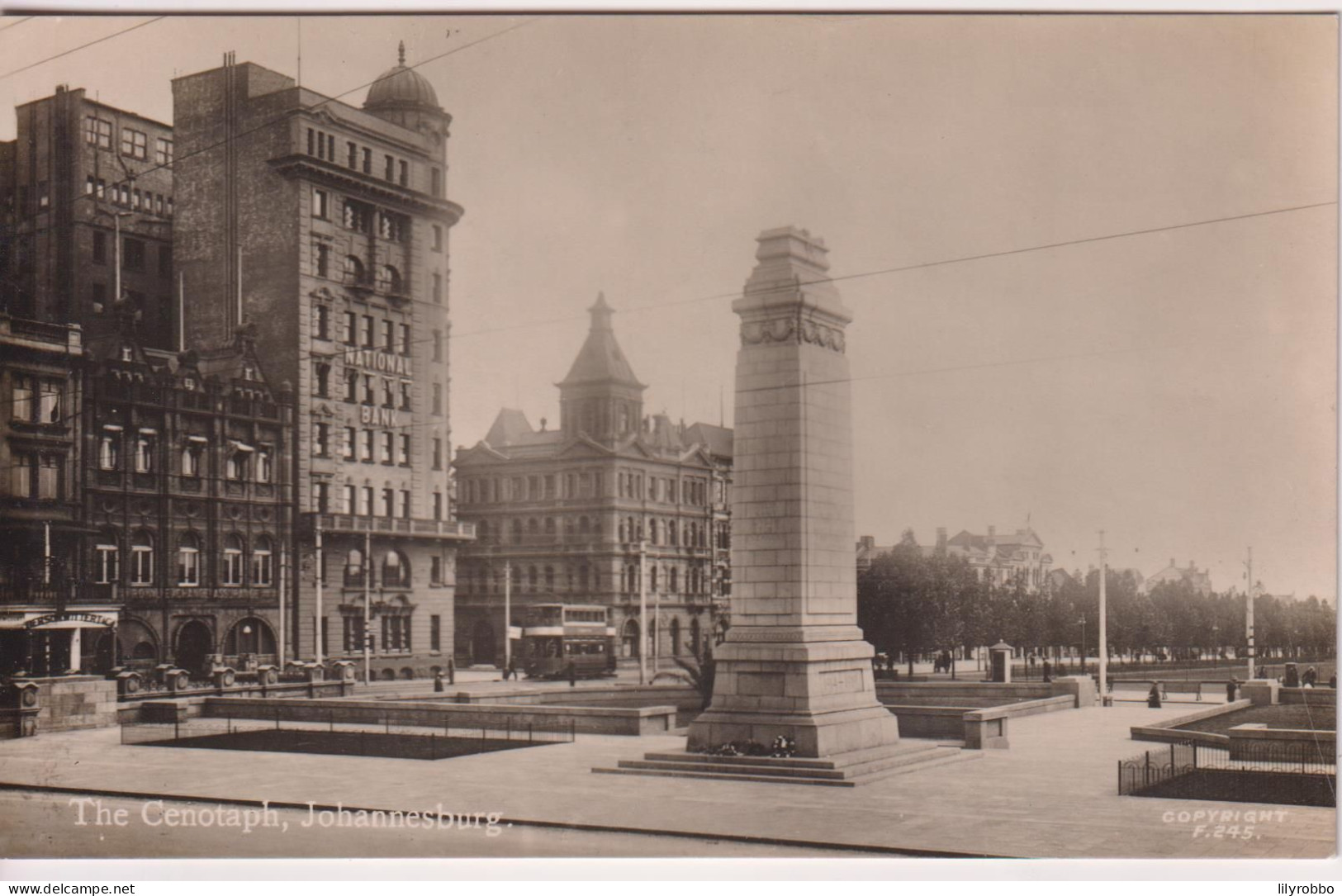 SOUTH AFRICA - The Cenotaph JOHANNESBURG - RPPC - Afrique Du Sud