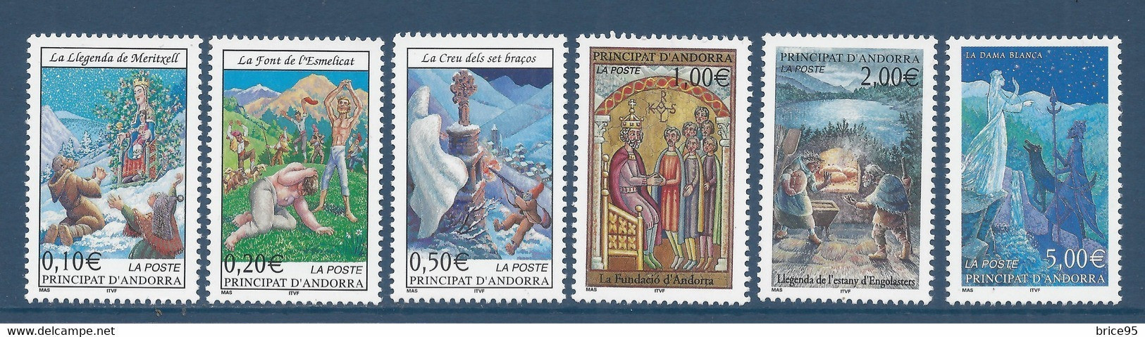 Andorre Français - YT N° 559 à 564 ** - Neuf Sans Charnière - 2002 - Neufs