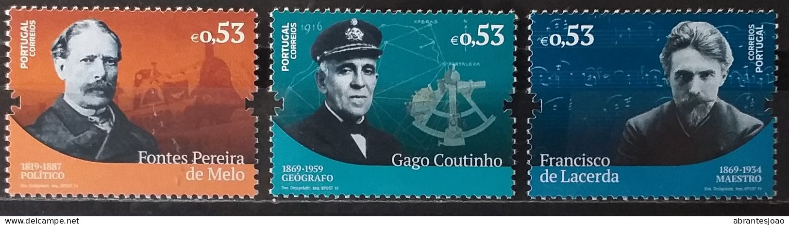 2019 - Portugal - MNH - Personalities Of History And Culture - 14th Group - 7 Stamps - Ongebruikt