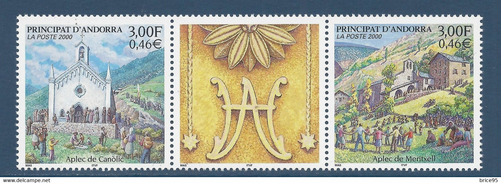 Andorre Français - YT N° 531 Et 532 ** - Neuf Sans Charnière - 2000 - Unused Stamps
