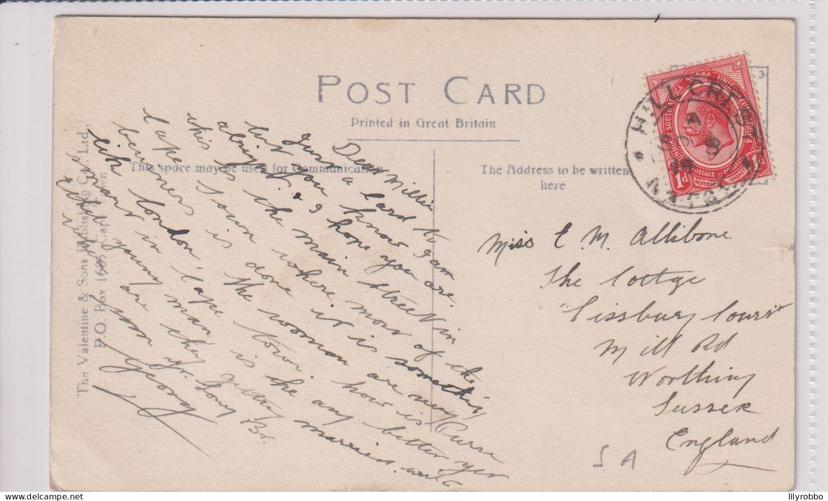 SOUTH AFRICA - Adderley Street CAPE TOWn - Great Animation Etc - Very Good HILLCREST Postmark 1914 - Südafrika