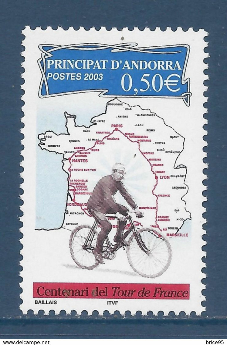 Andorre Français - YT N° 582 ** - Neuf Sans Charnière - 2003 - Unused Stamps