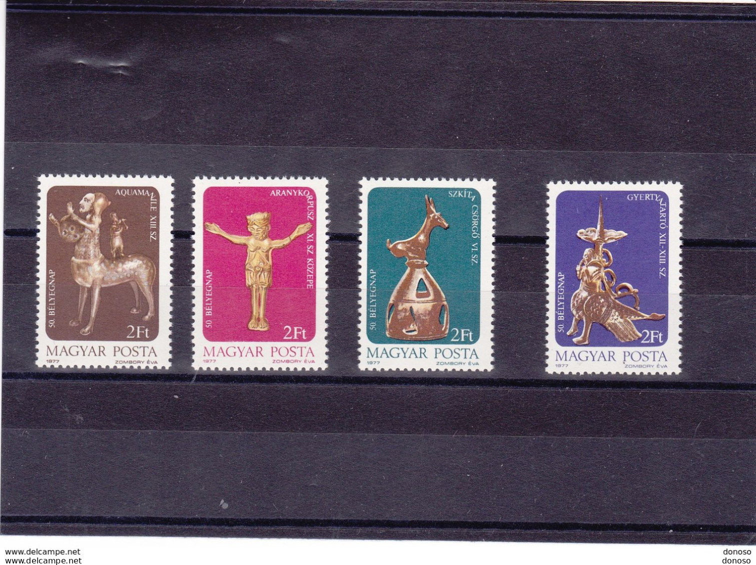 HONGRIE 1977 JOURNEE DU TIMBRE Yvert 2572-2575, Michel 3209-3212 NEUF** MNH Cote 6 Euros - Unused Stamps