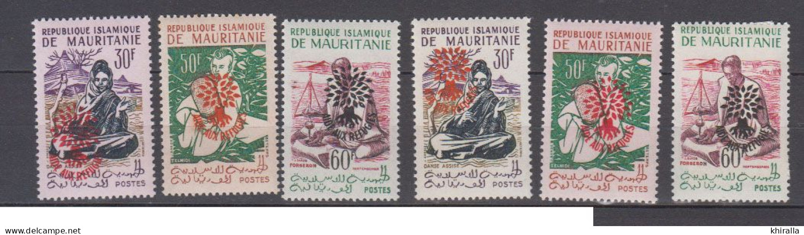 MAURITANIE   1962   N°  154 E / 154 K  ( Neuf Sans Charnieres )  COTE  75 € 00 - Mauritania (1960-...)