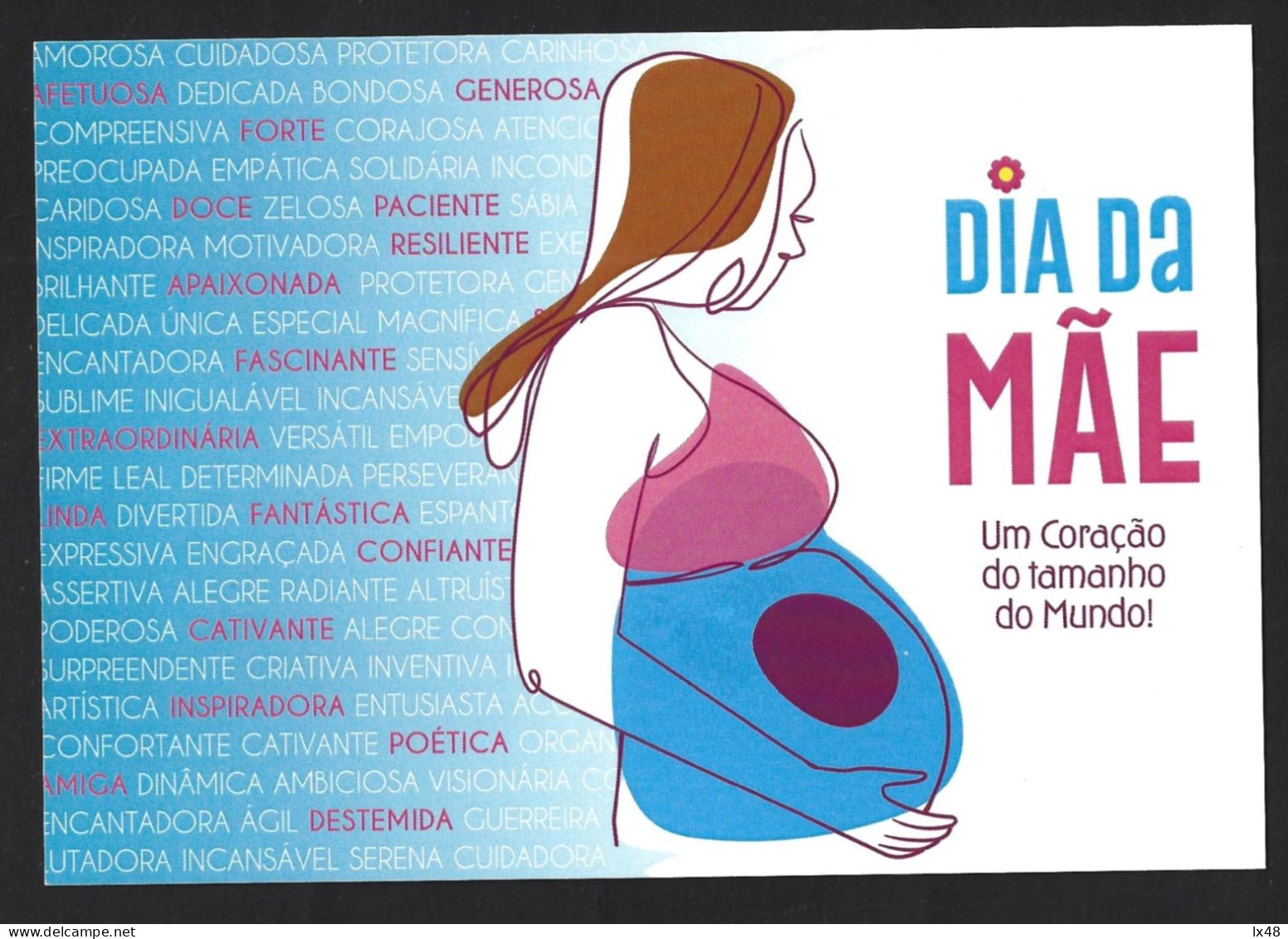 Pregnancy. Cesarean Section. Childbirth. Baby Birth. Entire Mother's Day Postcard. Schwangerschaft. Kaiserschnitt. Gebur - Secourisme