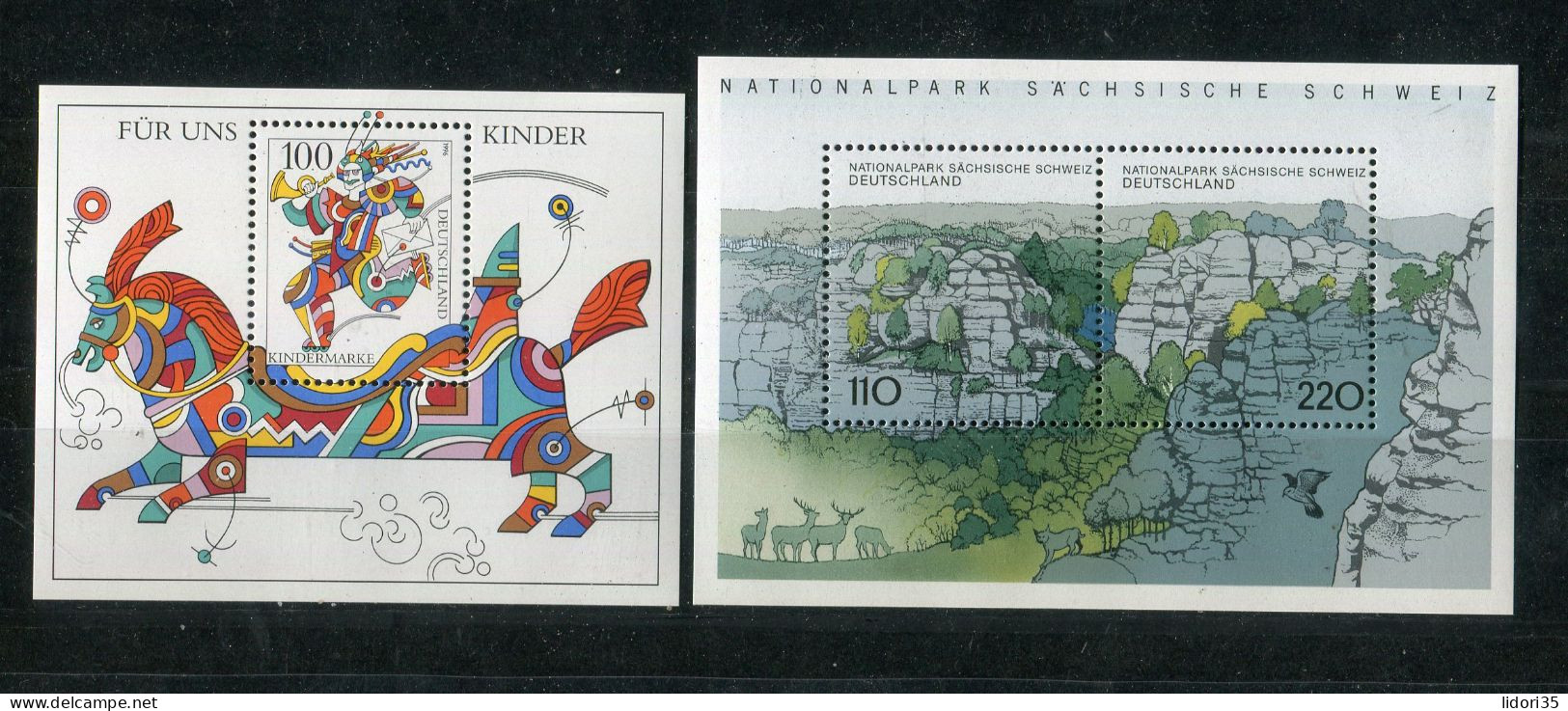 "BUNDESREPUBLIK DEUTSCHLAND" Partie Mit 9 Blocks **, Vgl. Fotos (L1241) - Lots & Kiloware (mixtures) - Max. 999 Stamps