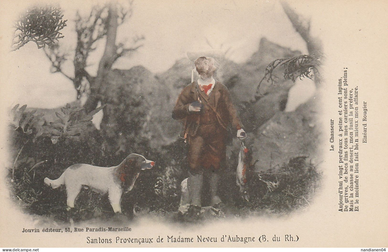 CPA - 13 - Aubagne - Santons Provençaux De Madame Neveu- Poême Elzéard Rougier- - Aubagne