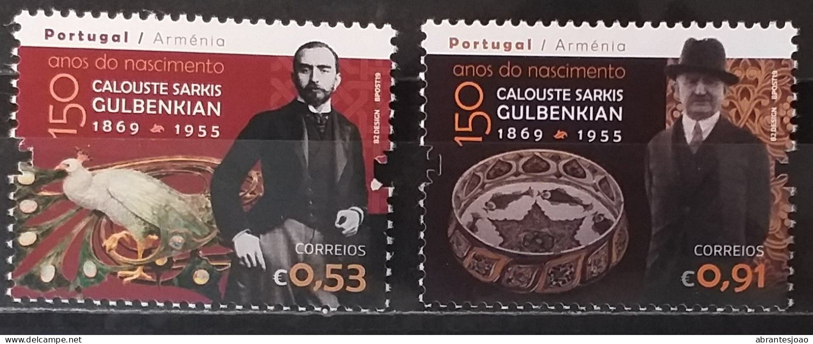 2019 - Portugal - MNH - 150 Years Since Birth Of Calouste Gulbenkian - 2 Stamps - Ungebraucht