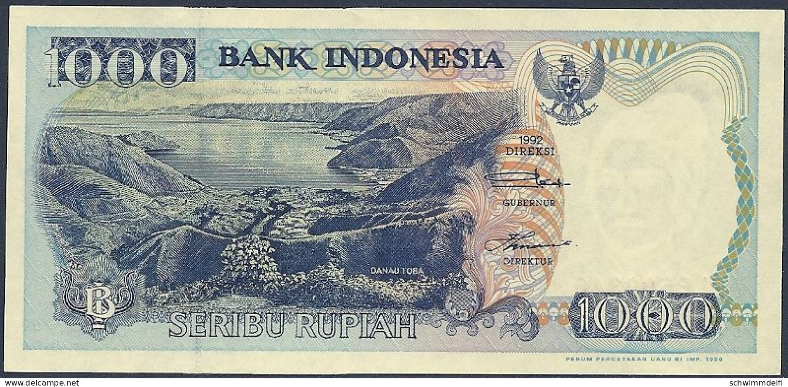 INDONESIEN - INDONESIA - 1.000  (SERIBU) RUPIAH 1992 - SIN CIRCULAR - UNZ. - UNC. - Indonesia
