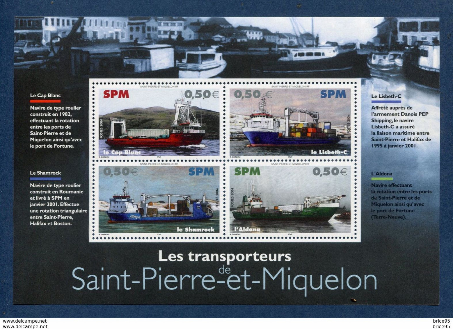 Saint Pierre Et Miquelon - YT Bloc N° 10 ** - Neuf Sans Charnière - 2004 - Blokken & Velletjes
