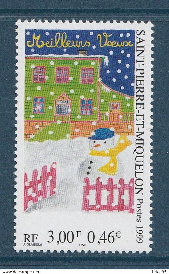 Saint Pierre Et Miquelon - YT N° 705 ** - Neuf Sans Charnière - 1999 - Nuevos