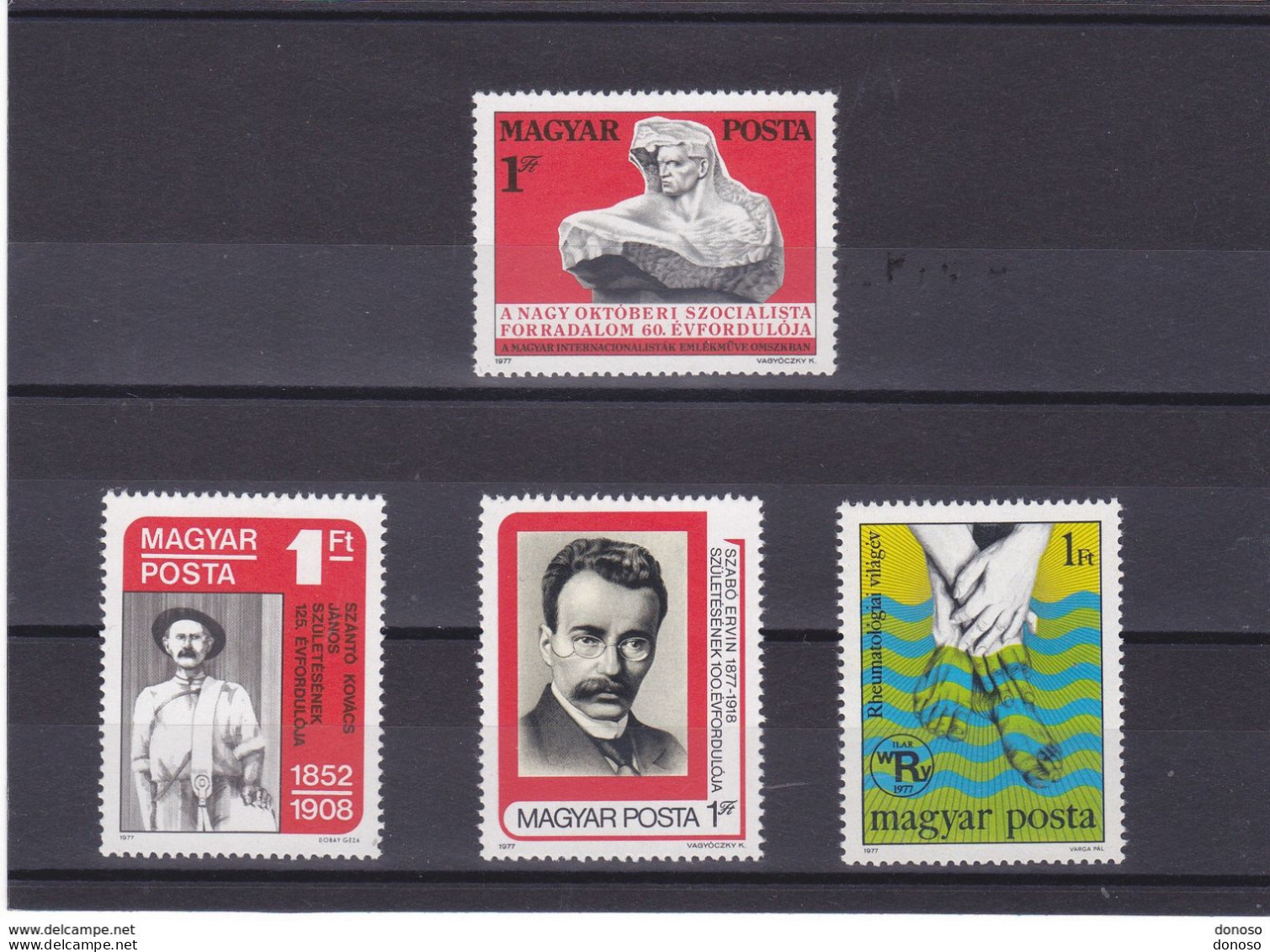 HONGRIE 1977 Yvert 2582-2585, Michel 3238-3241 NEUF** MNH Cote 2 Euros - Unused Stamps