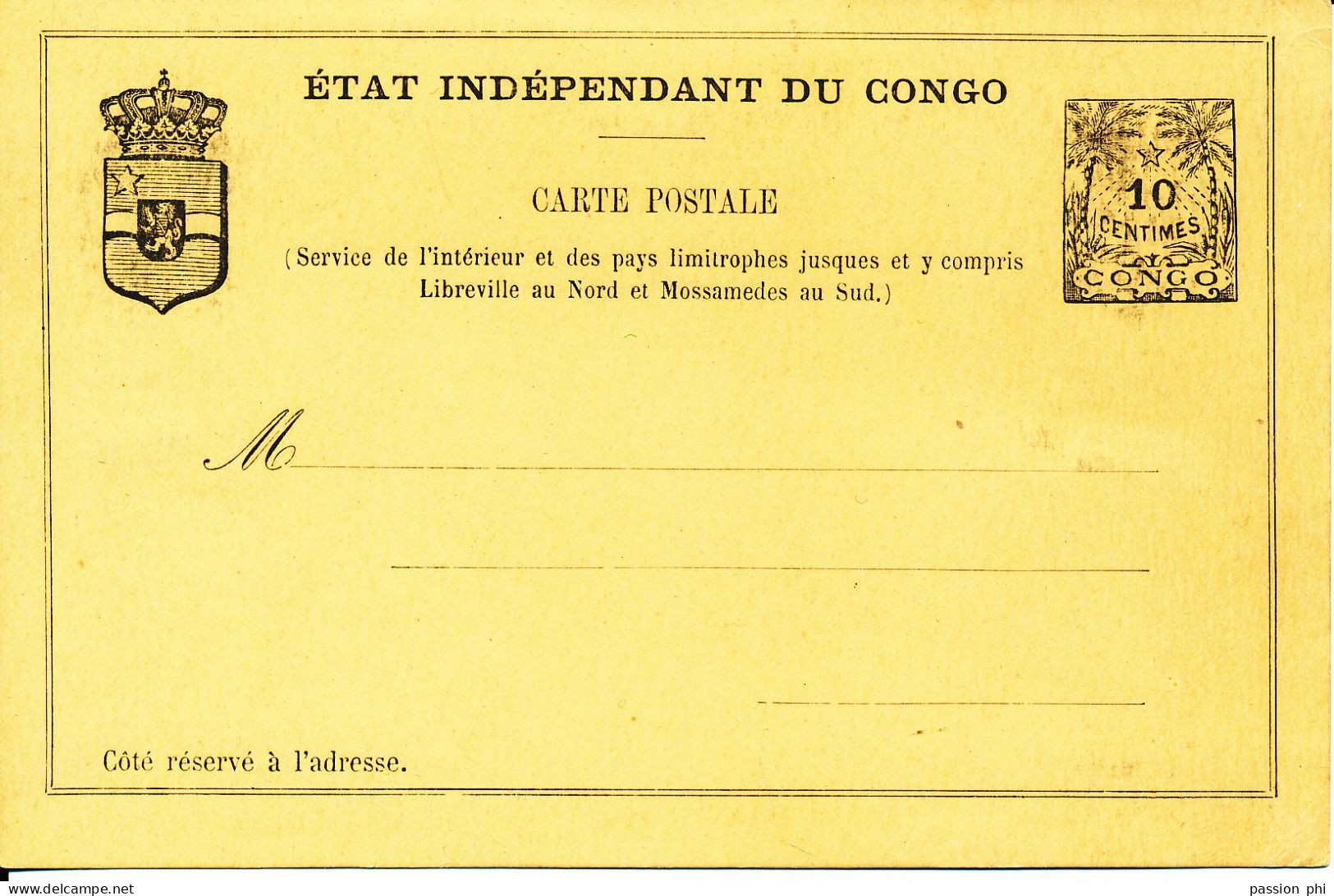 BELGIAN CONGO  PS SBEP 8 UNUSED - Stamped Stationery