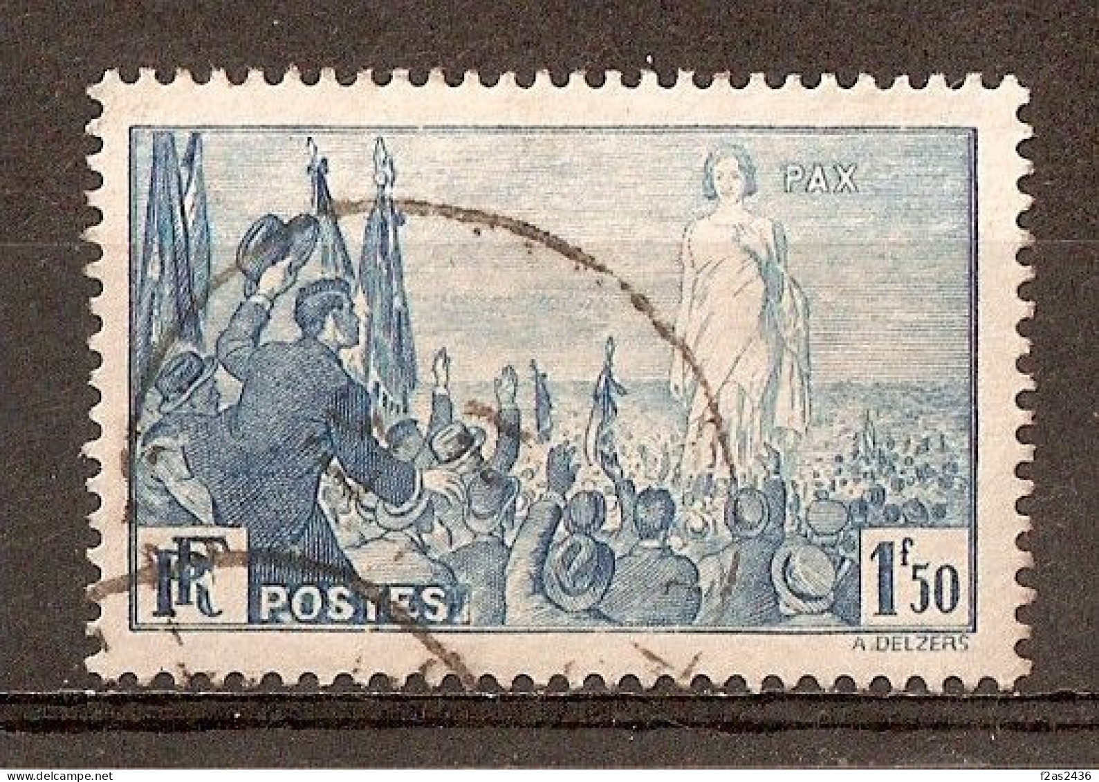 1936 - Rassemblement Universel Pour La Paix, à Paris 1f.50 Bleu - N°328 - Used Stamps