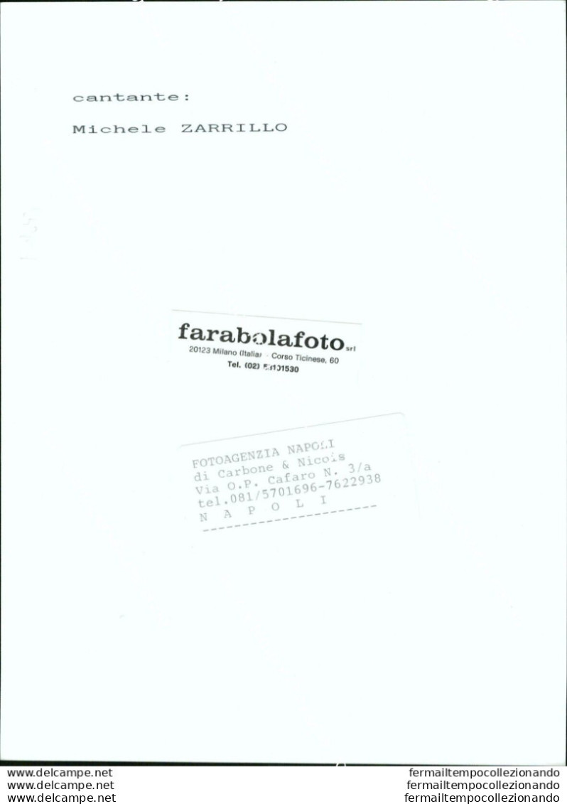 Fo1643 Foto Originale Personaggi Famosi Cantante Michele Zarrillo - Otros & Sin Clasificación