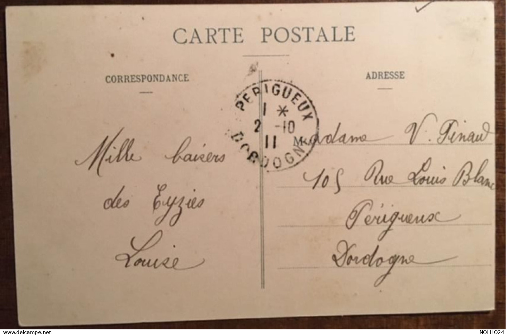 Cpa 24 Dordogne Les Eyzies, Intérieur Des Grottes D'Enfer La Cuisine Et La Chambre à Coucher , éd Daudrix, Circulé 1911 - Les Eyzies