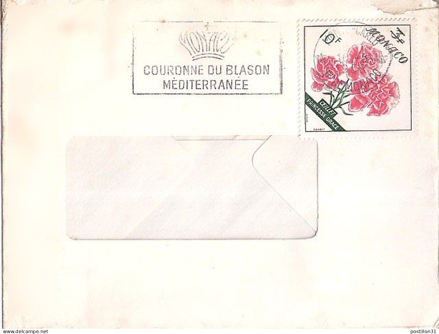 MONACO N° 515 S/L. DE MONTE CARLO/16.5.59  POUR FRANCE - Cartas & Documentos
