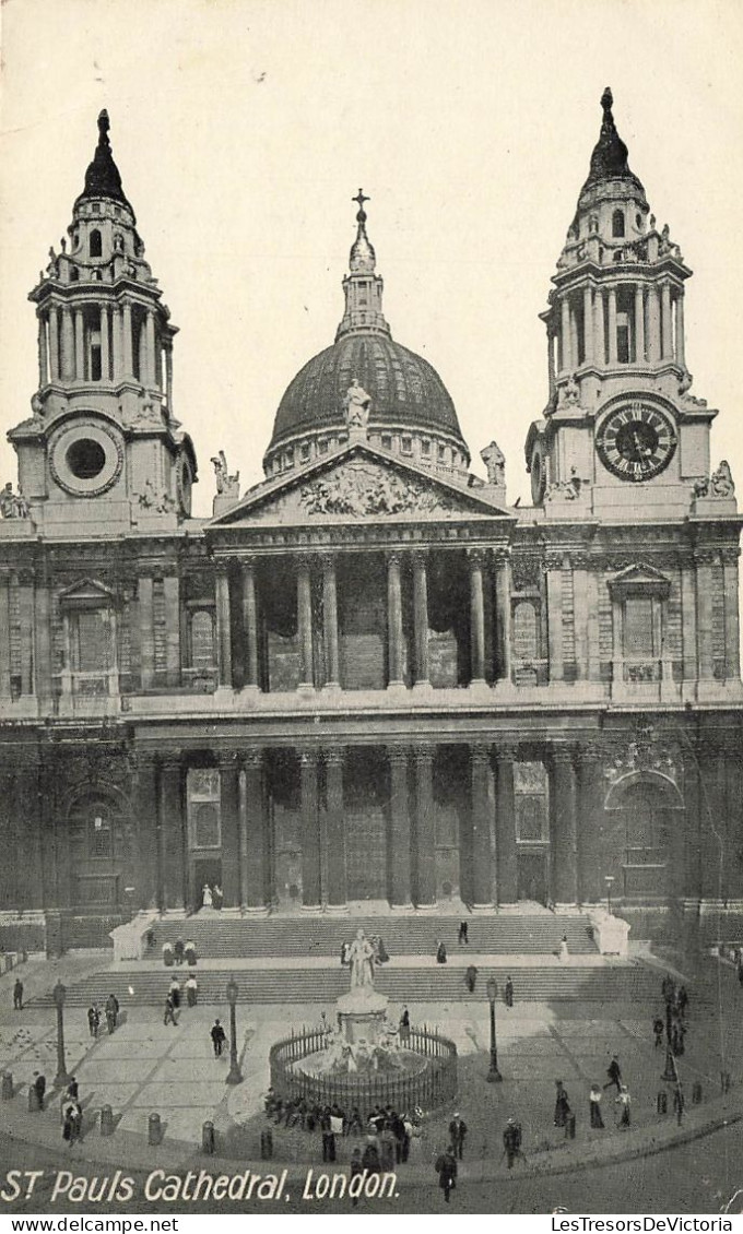 ROYAUME-UNI - Angleterre - London - St. Pauls Cathedral - Animé - Carte Postale Ancienne - St. Paul's Cathedral