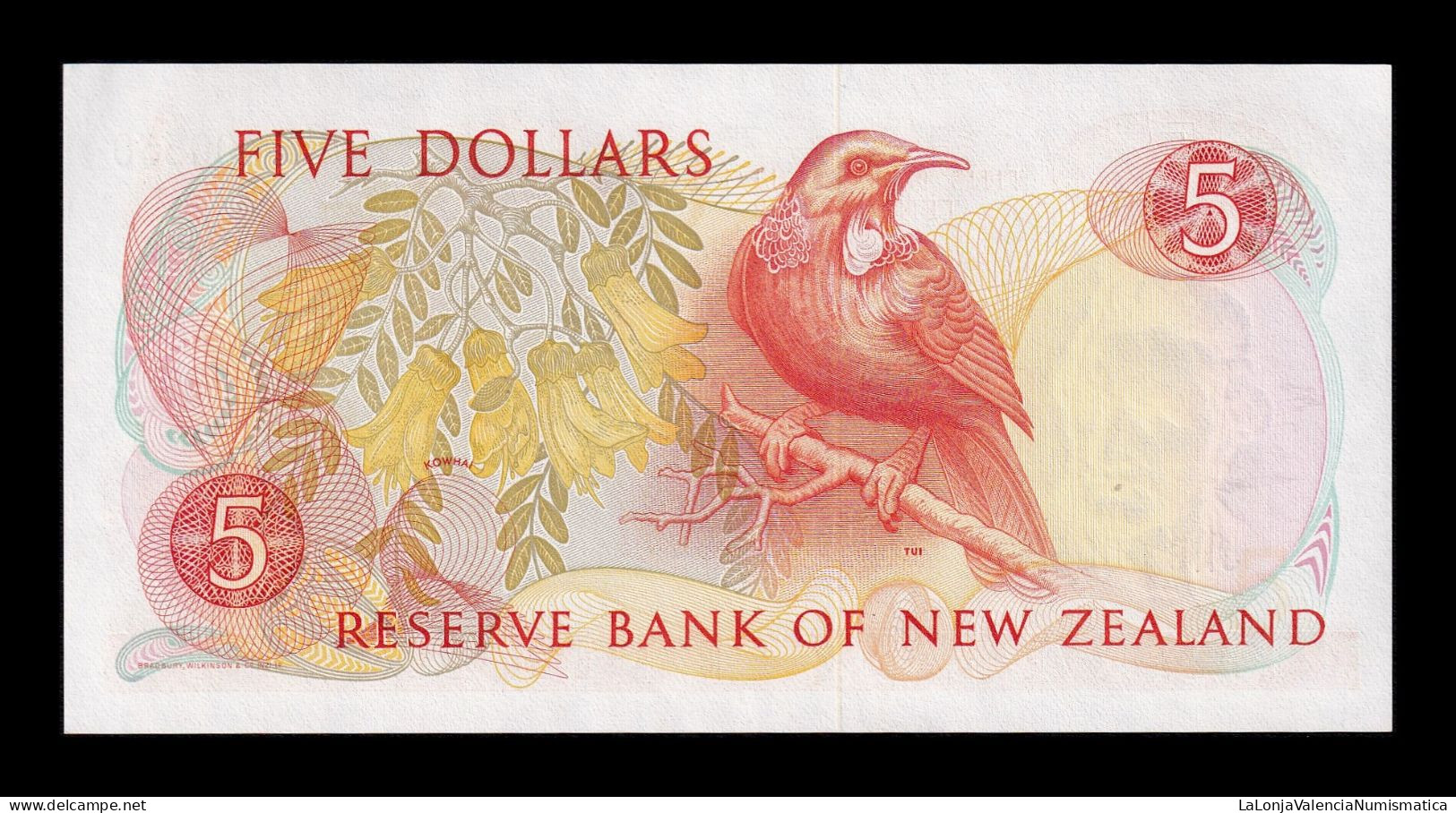 Nueva Zelanda New Zealand 5 Dollars ND (1981-1992) Pick 171c Sc Unc - Nieuw-Zeeland