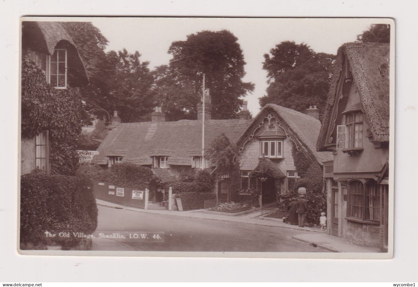 ENGLAND - Isle Of Wight Shanklin The Old Village Unused Vintage Postcard - Shanklin
