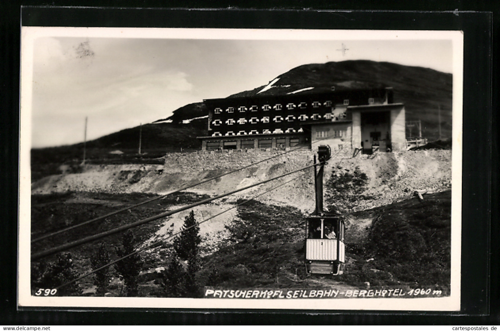 AK Patscherkofel, Seilbahn Am Berghotel Auf Dem Gipfel  - Funicular Railway