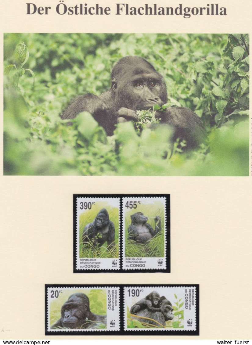 GORILLAS, Series UM, WWF Rep. Dem. Congo, Issues 2002 - Gorillas