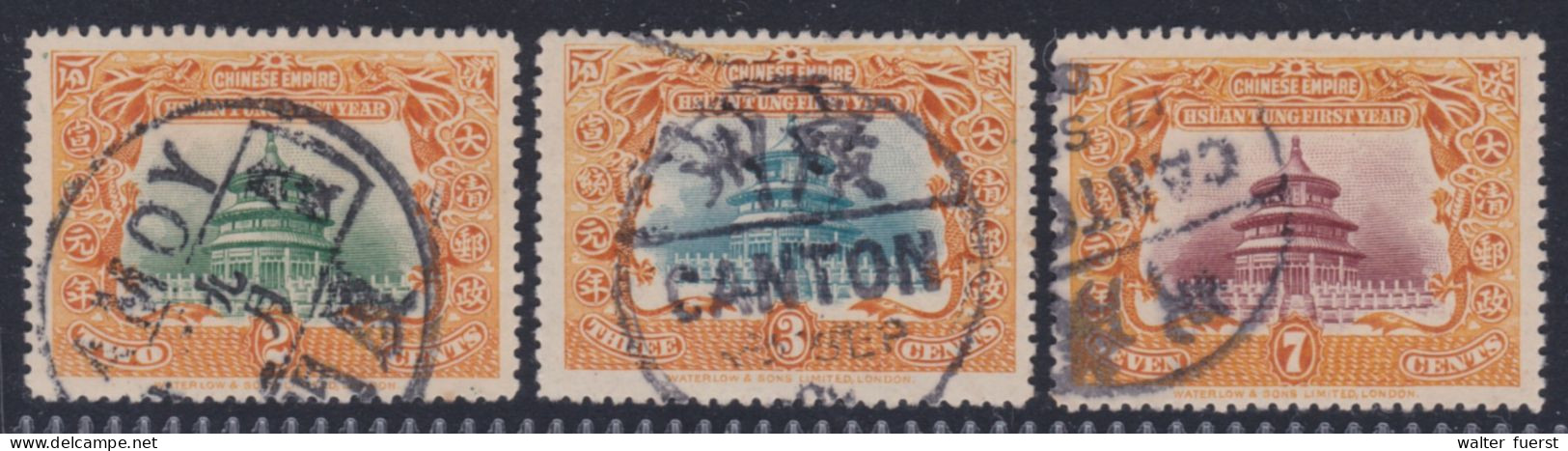 CHINA IMP. 1909, "1st. Year Of The New Emperor", Series Tied - Usados