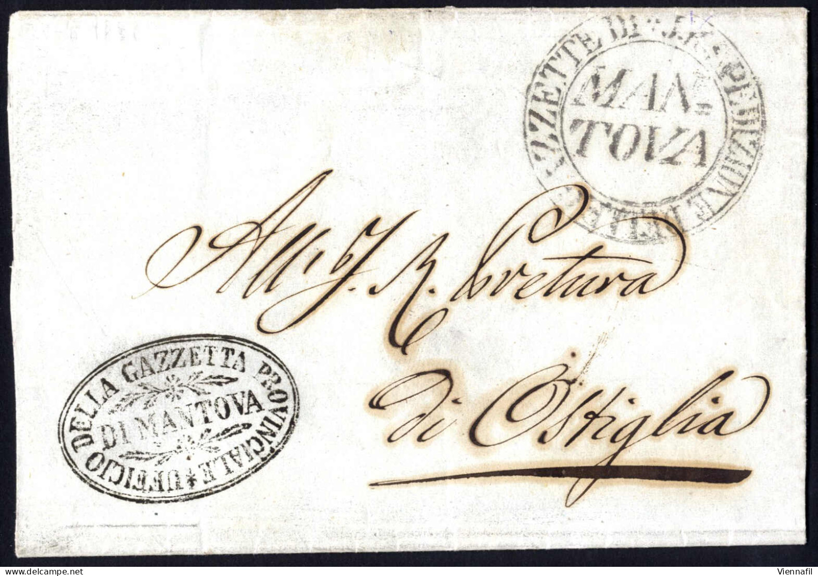 Cover 1850, Insieme Di 11 Lettere, Di Cui Nove Affrancate Con 15 C. Carta A Mano (4, Una Con Vistosa Piega Di Carta), Da - Lombardy-Venetia
