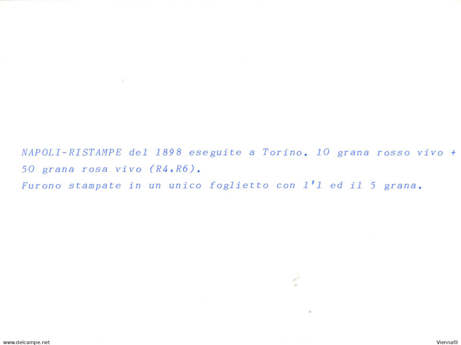 (*) 1898, Ristampe Private Dei Francobolli Del Regno Di Napoli Eseguiti Nel 1898 A Torino Su Carta A Mano, Tre Coppie In - Naples