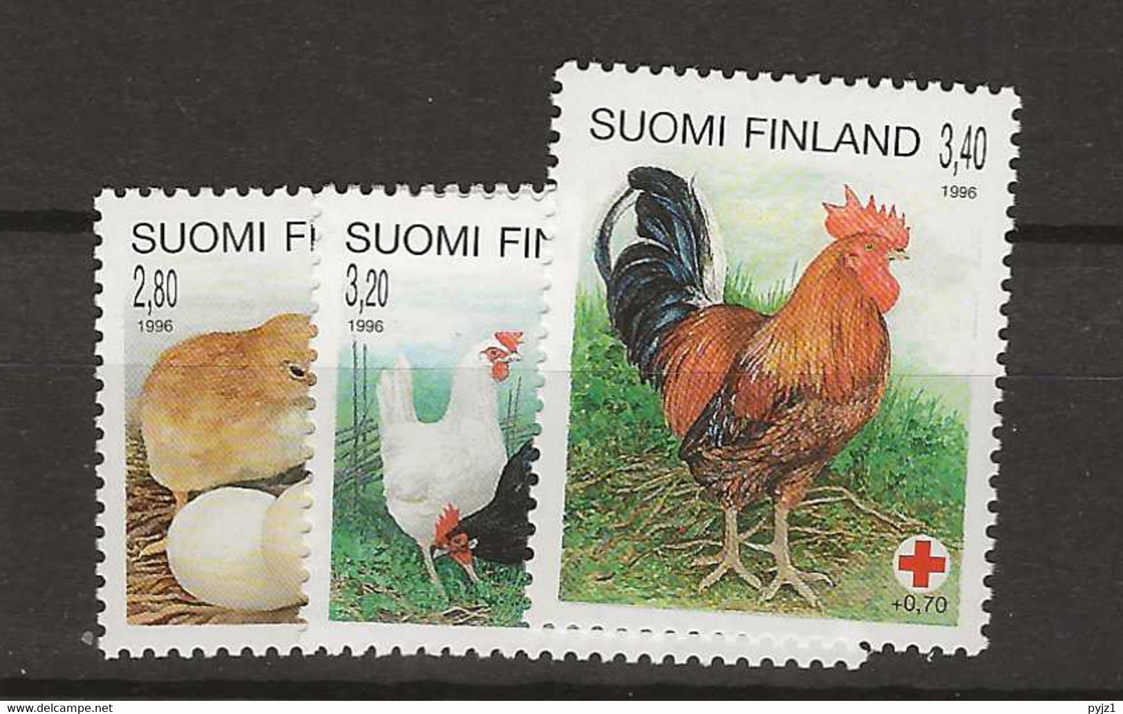 1996 MNH Finland Mi 1334-36 Postfris** - Ungebraucht