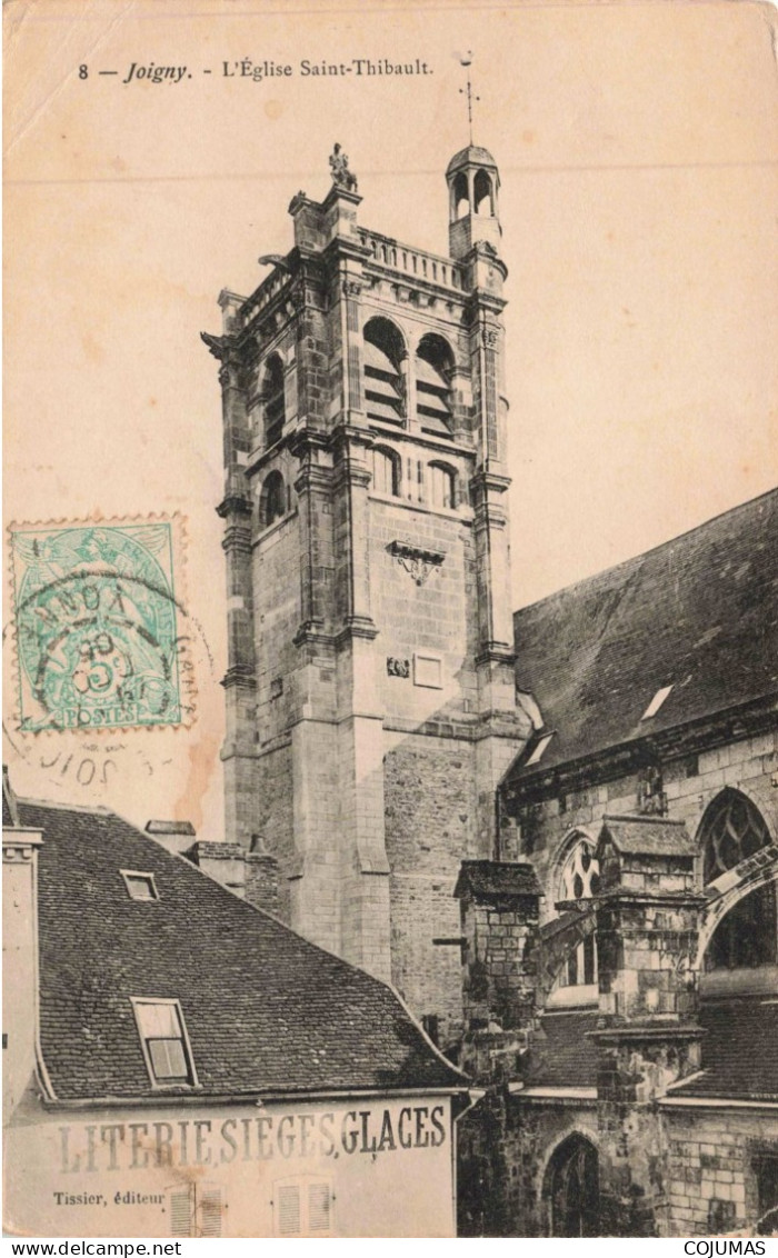 89 - JOIGNY _S28563_ L'Eglise Saint Thibault - En L'état Pli - Joigny