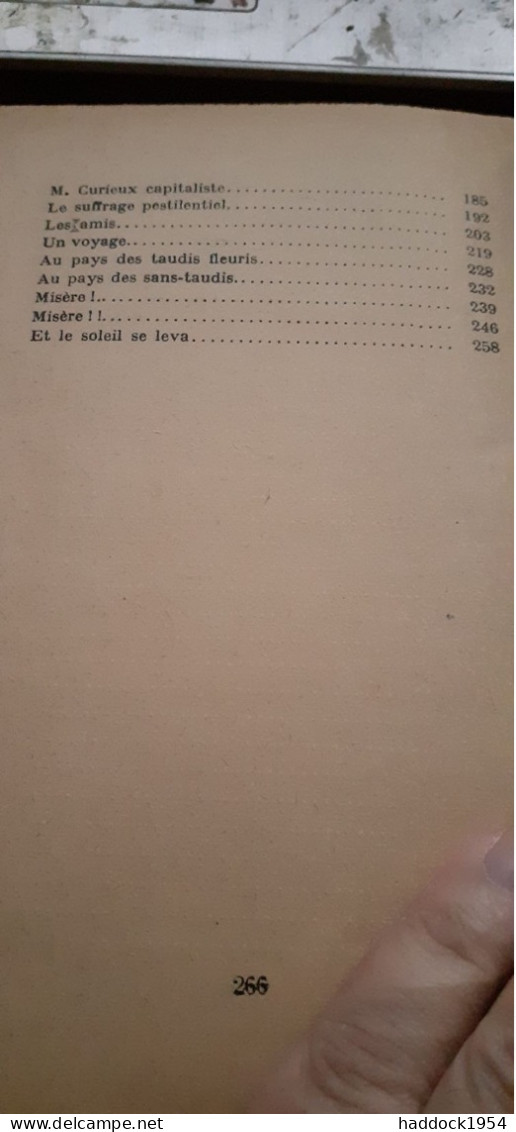 Monsieur Curieux PIERRE HAMP Gallimard 1928 - Altri & Non Classificati