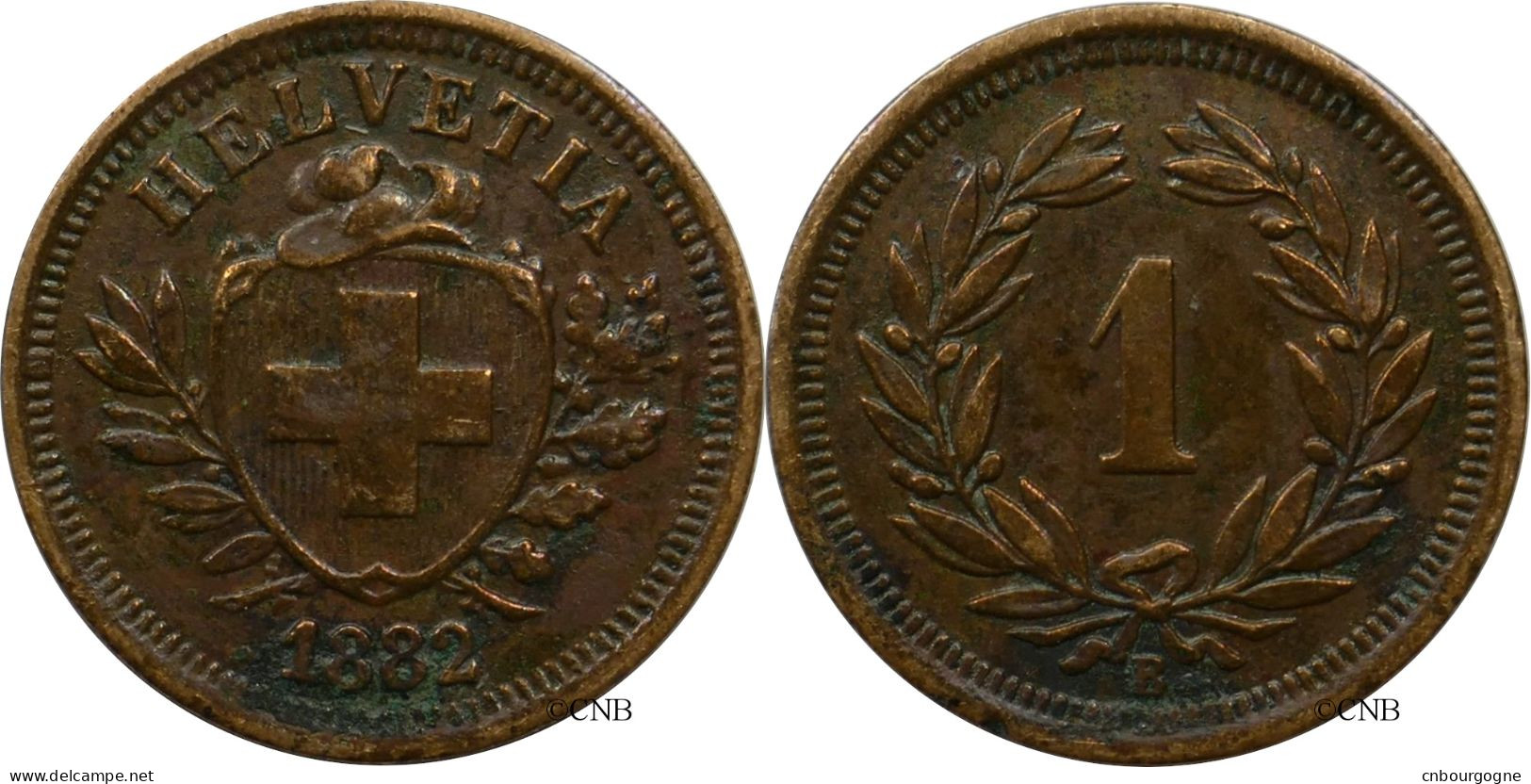 Suisse - Confédération Helvétique - 1 Centime 1882 B - TTB/XF45 - Mon5889 - 1 Centime / Rappen