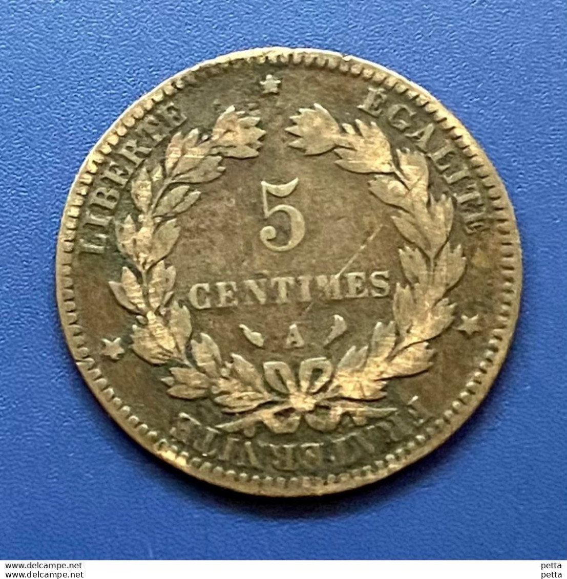 Pièce De 5 Centimes Cérès 1897 A … Vendu En L’état (30) - Autres & Non Classés