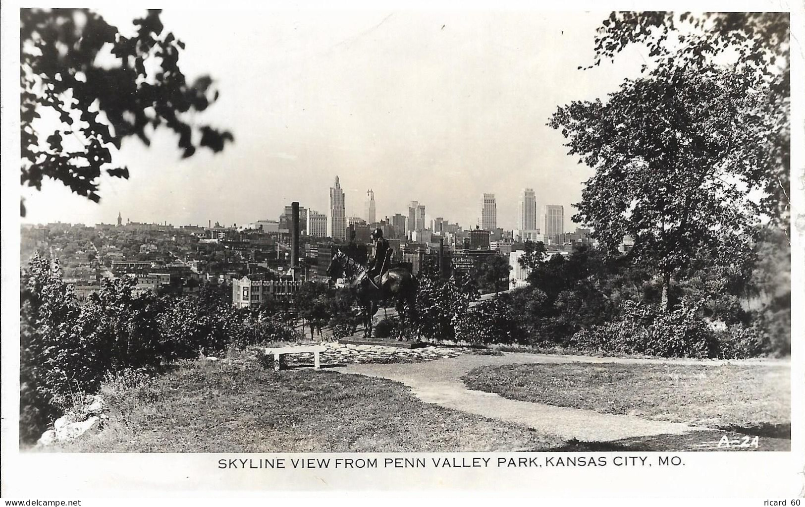 Cpsm Kansas City, Skyline View From PennValley Park - Kansas City – Missouri