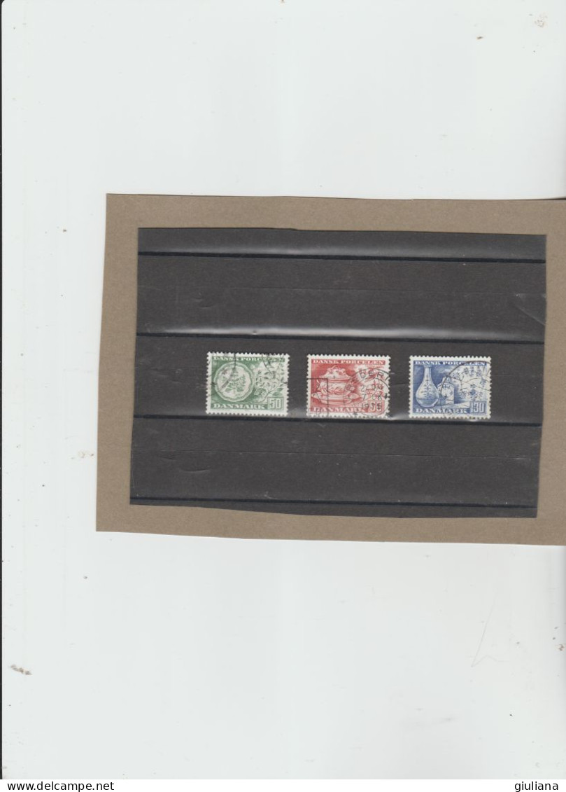Danimarca 1975 - (UN) 595/97 Used  "Porcellane Danesi" - Serie Completa - Used Stamps
