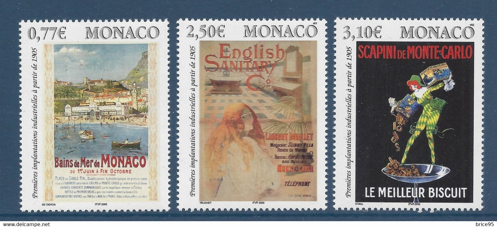 Monaco - YT N° 2494 à 2496 ** - Neuf Sans Charnière - 2005 - Ungebraucht