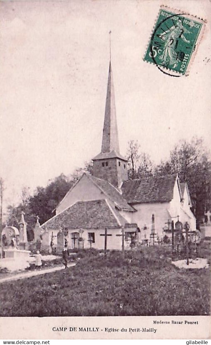 10 - Camp De MAILLY Eglise Et Cimetiere Du Petit Mailly - Mailly-le-Camp