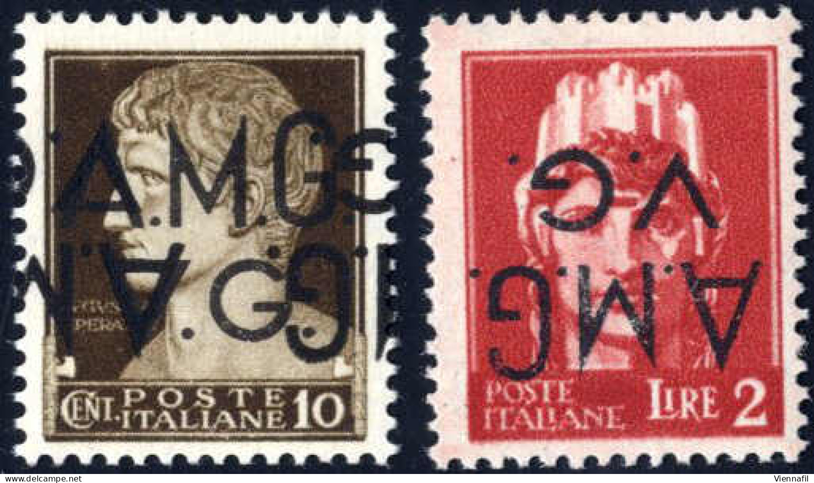 **/* 1945-47, Venezia-Giulia (soprastampa "A.M.G./V.G.), Lotto Di Varietà Di Soprastampa Nuovi Con Gomma Originale, In P - Other & Unclassified